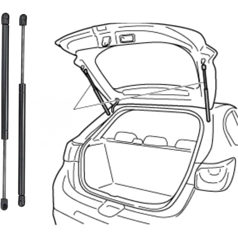 2 Pieces Car Boot Gas Springs for Kia Rio I Summer/Hatchback (DC) 2000-2005 (OEM:871018222)-56.5 cm, Rear Boot Liftgate Supports Shock Absorbers