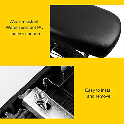 Bosnyyds YPB0757813240279PG Bicycle Back Seat Cycle Mtb Mountain Bicycle Pu Leather Soft Comfortable Cushion Bike Rear Rack Seat Children Back Seat Pad thumb #4