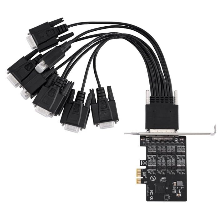 PCI Express 8 Ports Serial RS422 RS485 Card Multi RS-422 RS-485 Adapter PCIe Industrial I/O Card Exar 17V358 Chip-image-36