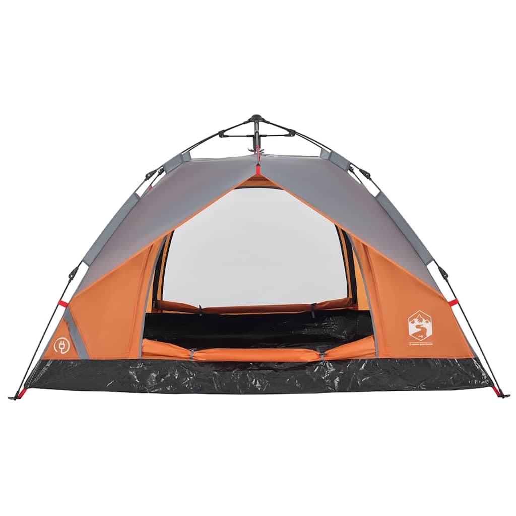 Kuppel-Campingzelt für 2 Personen, Outdoor-Zelt mit Quick-Release-System, Campingausrüstung, Außenmaße 210 x 150 x 130 cm, Farbe Grün
