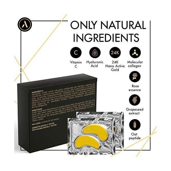 Under-Eye-Patch-Gold-Collagen-Eye-Mask-Best-Eye-Treatment-Anti-aging-and-Anti-wrinkle-Effect-Moisturizes-Reduces-Puffiness-and-Dark-Circles-15-Pairs Under Eye Patch, Gold Collagen Eye Mask, Best Eye Treatment, Anti-aging and Anti-wrinkle Effect, Moisturizes, Reduces Puffiness and Dark Circles (15 Pairs)