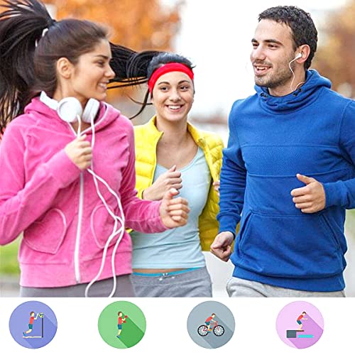 Qumeney 123456 14Pcs Yoga Headband, Colorful Workout Headband thumb #5
