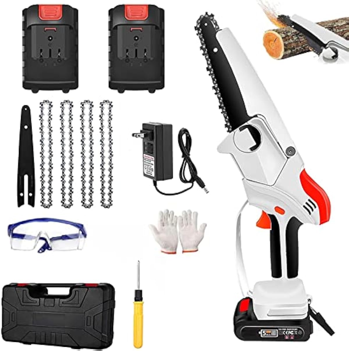 大阪超特価 充電式 チェンソー 36v 電動チェーンソー 小型チェンソー コードレス ミニチェンソー 電動 ちぇーんそー 強力 片手 軽量 木工切断 農業 園芸用機器枝切り草刈り園芸設備 チェーンソー 公式銀座 Civilittee Hu Com