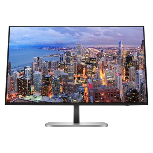 Image of HP Series 5 Pro 27-inch 527pq 2K Quad HD (2560 x 1440) LCD IPS Monitor, 2-Pack, DisplayPort, USB Hub Bundled with Desk Mount Dual Monitor Stand