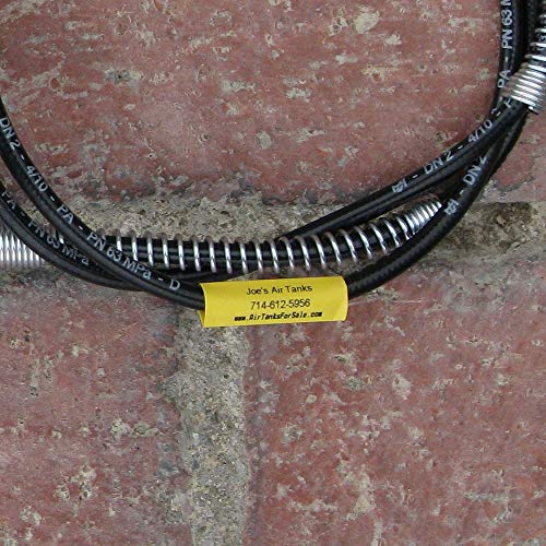 Aonomi Compatible Labels Tape Replacement For Dymo 18056 Heat Shrink Tube Label For Dymo Rhino 4200, 5200, 5000, 6000 Industrial Label Maker, Black On Yellow, 1/2" X 4.9', 4-Pack #TOP4