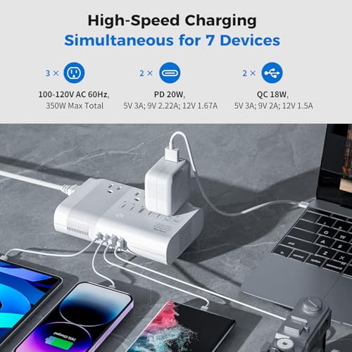image for DOACE 500W Max Travel Adapter 220V to 110V Power Voltage Converter 100