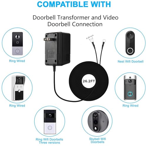 image for Ousaly 18V1000mA Video Doorbell Power Adapter for Video Doorbell, Ring