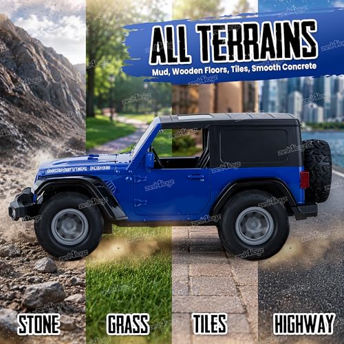 Image of Zest 4 Toyz Remote Control Car Toy for Kids Adults | 1:16 Rechargeable Off-Road Drift RC Jeep | Openable Doors | High Speed | 35+ft Range 2.4GHz Remote Control | USB Charging Cable | Birthday Gift