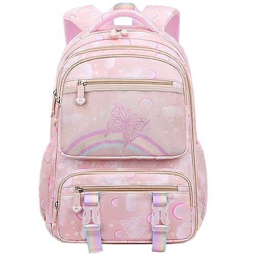 Backpacks for Girls Backpack for School Cute Kawaii Backpack Kids Book Bag School Bag for Elementary Primary Students, Apricot