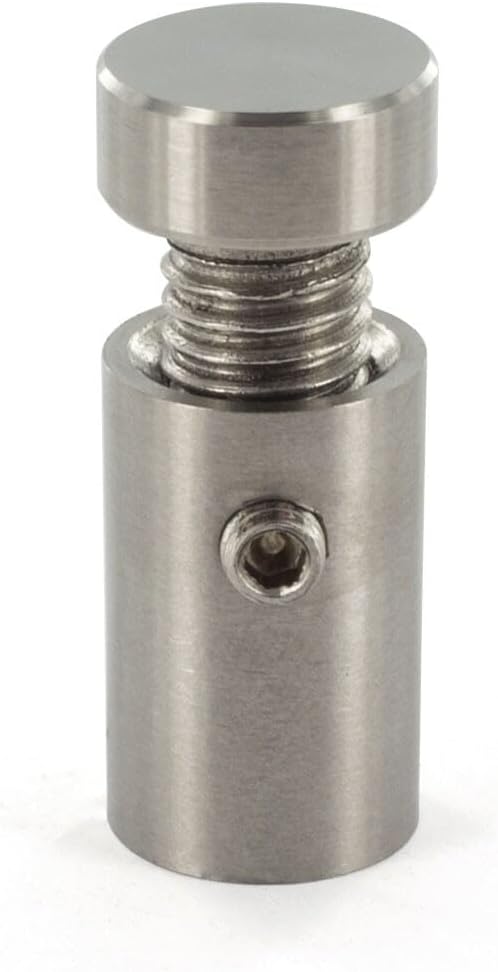 Sign Standoff 1/2" Diameter x 3/4" Barrel Length Brushed Stainless Finish Eco Lock Series Tamper Proof Standoff Pack of 20 by Outwater