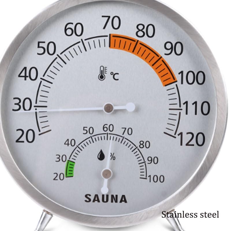 Wall-Mounted Mechanical Stainless Steel Thermometer