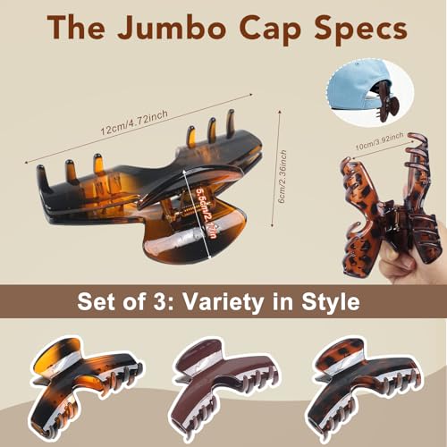 Pinzas para cabello tipo garra con diseño para gorra baseball miniatura 2