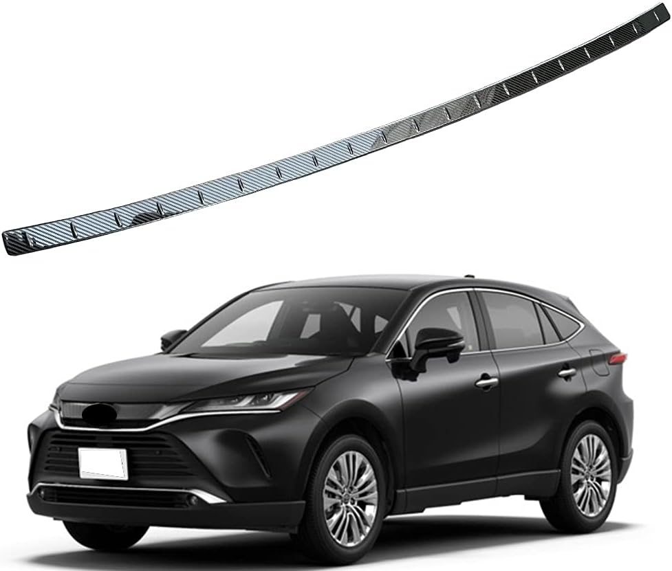 Stainless Rear Bumper Sill Molding Trims Fits for Toyota Harrier Venza 2020 2021 2022 2023 2024 2025