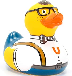 Nerd Rubber Duck by Bud Ducks | Elegant Gift Packaging - 