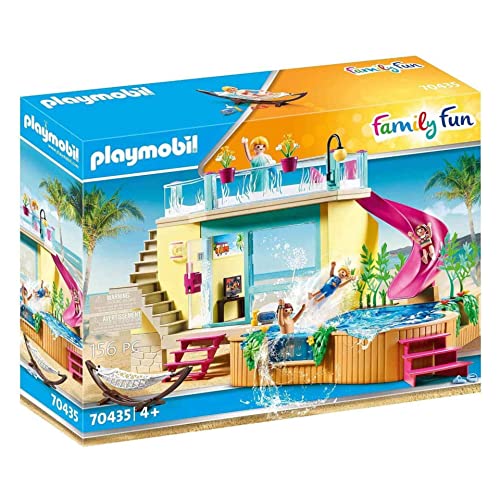 PLAYMOBIL Family Fun 70435 Bungalow mit Pool, ab 4 Jahren