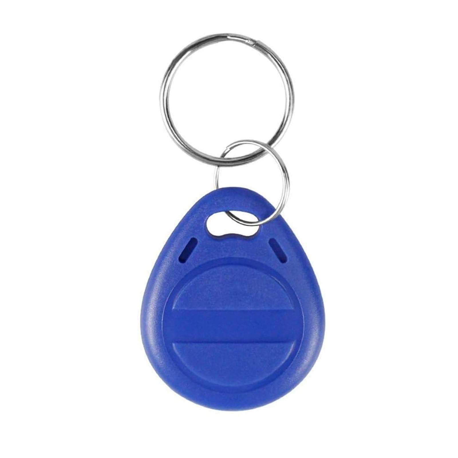 100 x RFID Badge 125 KHz modificabile Portachiavi T5577 / EM4305 Registrabile NFC Token Prossimità Transponder EM ID Card per sistema di ingresso di sicurezza, colore: Blu