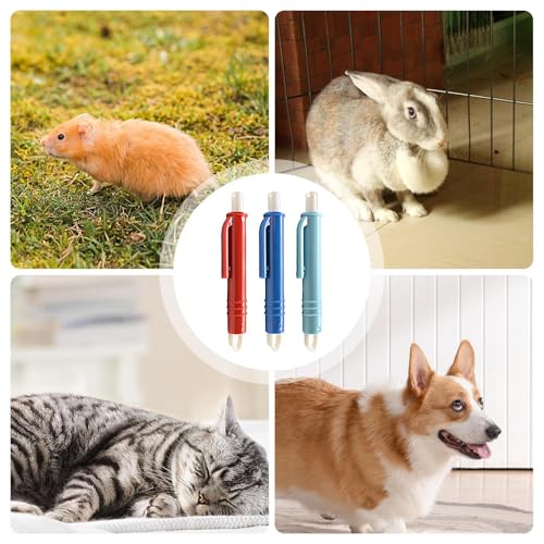 Zecken-Entferner, 3 Zangen für Zecken Katzen – tragbares Accessoire zur Fellpflege von Welpen und Katzen für den Hausgebrauch
