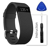 ACBEE For Fitbit Charge Hr Band,Perfect Charge Hr Band, Make Your Fitbit Charge Hr New Look (Black, Small)