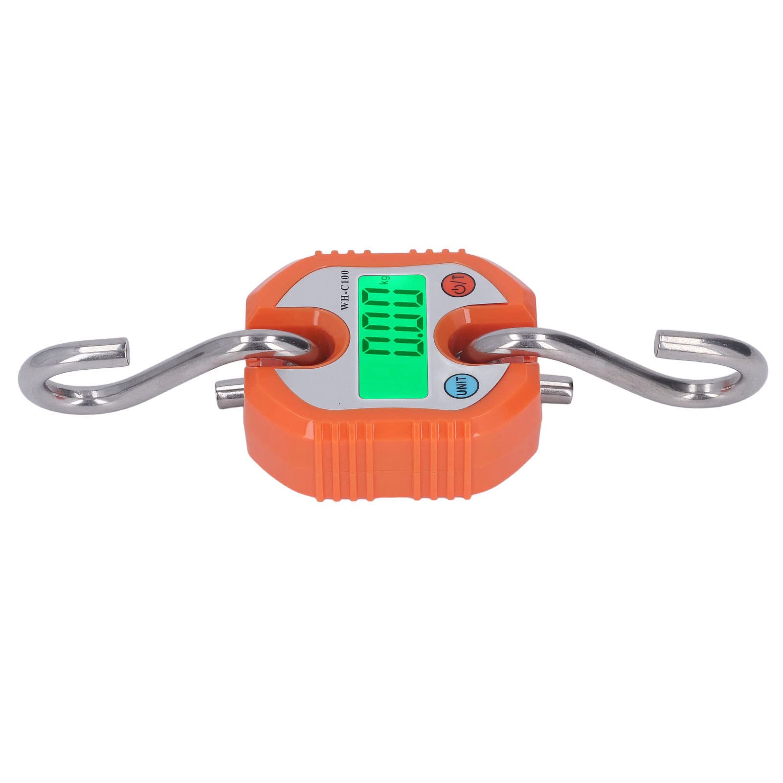 Balance Suspendue Arrêt Automatique 150 Kg, Pèse-Bagages Structure Résistante, pour Entrepôt, Logistique et Transport (Orange)