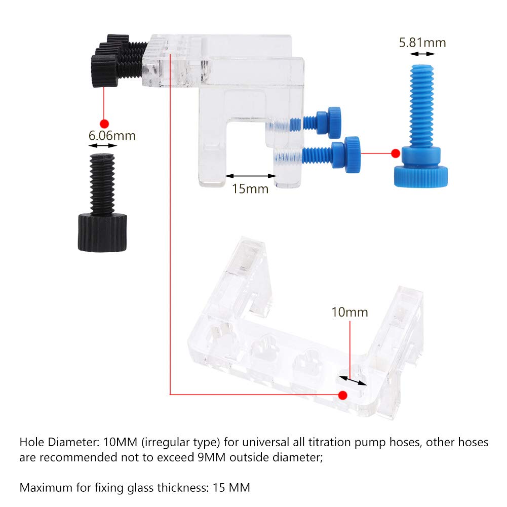 Acryl Aquarium Schlauchhalter - Halterung Für Dosierpumpen & Weiche Schläuche