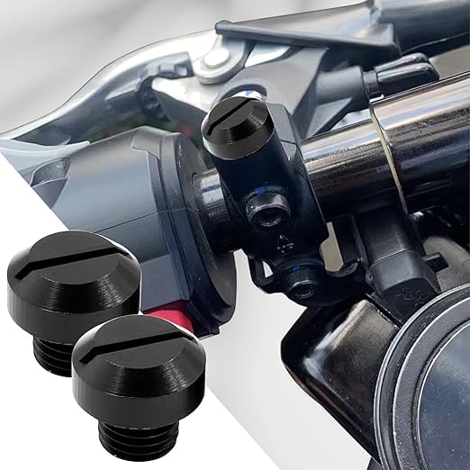 Image of Street27 Rearview Mirror Thread Hole Plug Screw Bolts for Motorcycles Aluminum Alloy Vibration-Resistant Durable and Perfect for Replacement or Custom Applications