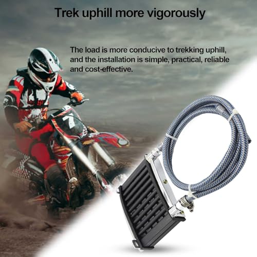 Refroidisseur de moteur de moto universel ventilateur radiateur push pull