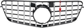 DUQYDM Grill de Pare-Chocs de Voiture, pour Mercedes pour Benz E Classe W212 E200 E300 E350 E500 E550 2010-2013 W212 GT Grill pour GTR Cater,Argent