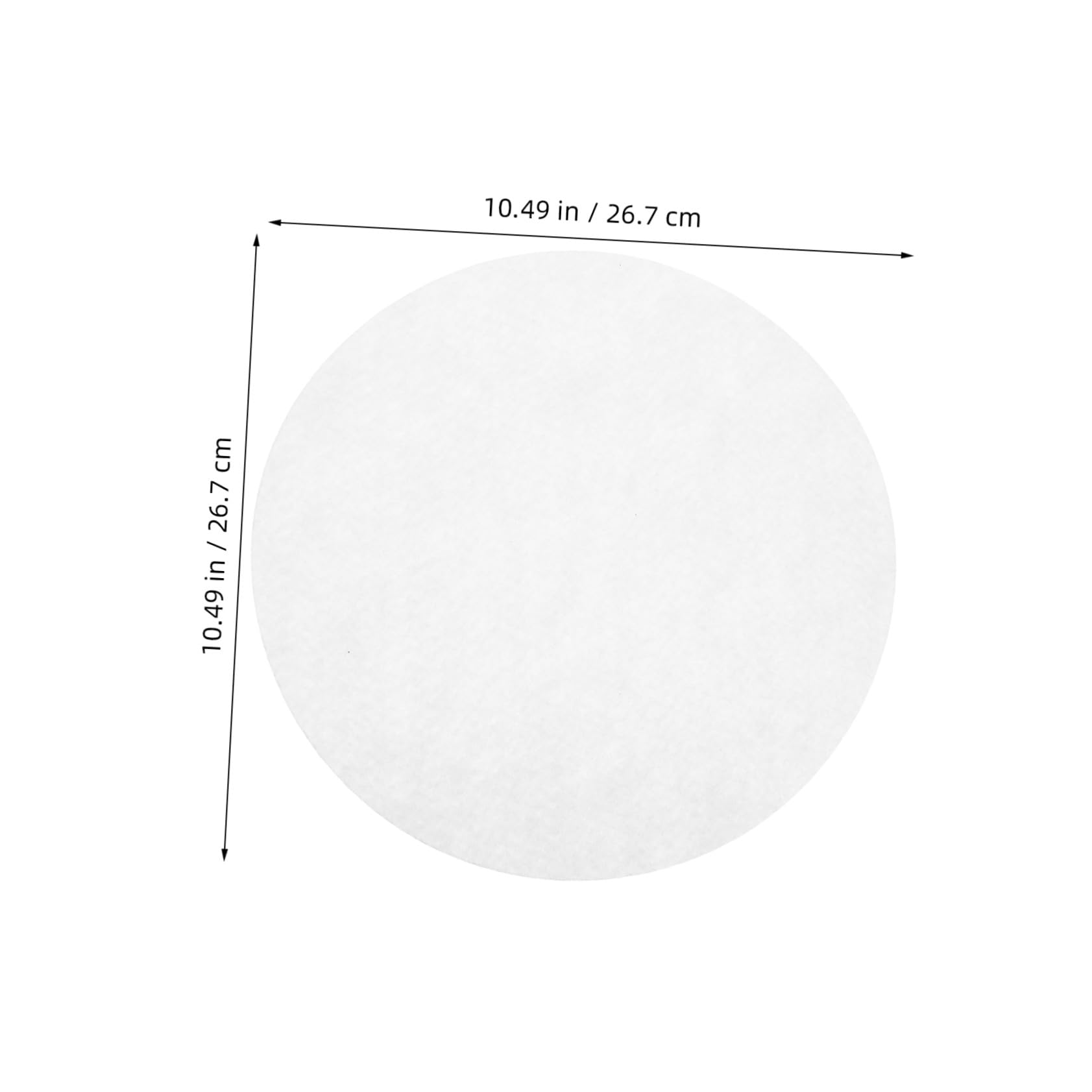 50 Piezas Protector de Placa Fieltro Separador de sartenes agarraderas para ollas de Cocina White