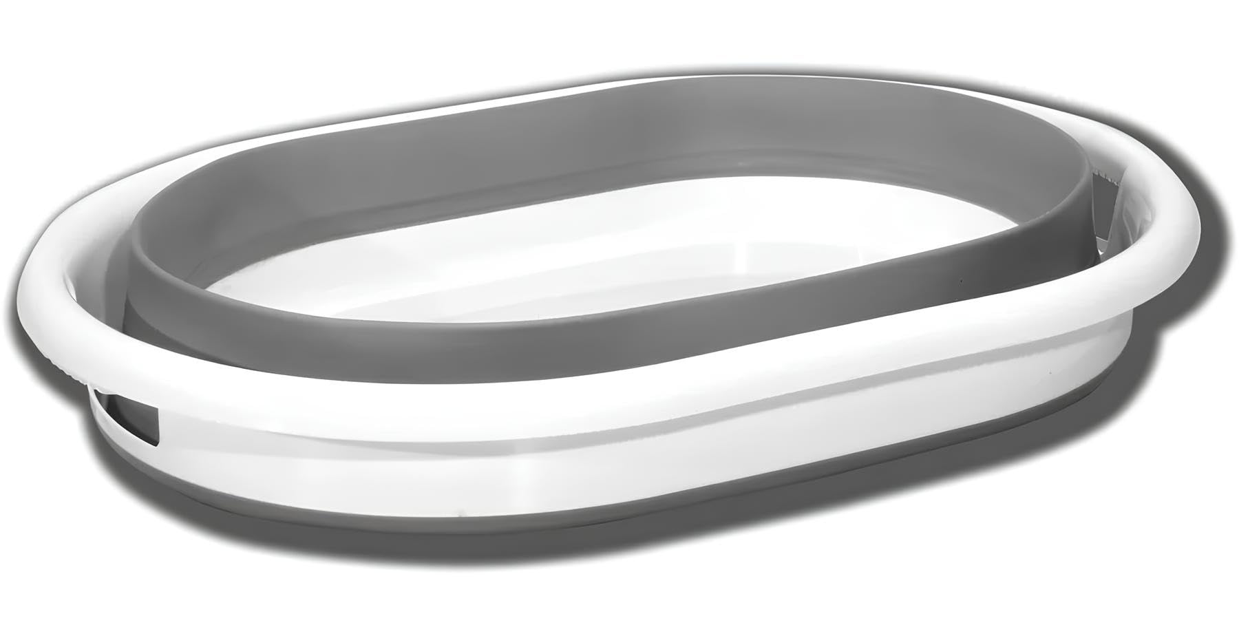 Bassin pliable à lessive multifonction avec poignées 17 litres bassin de stockage pliable bac seau à linge plastique silicone bassin panier à légumes pour camping, maison pique-nique