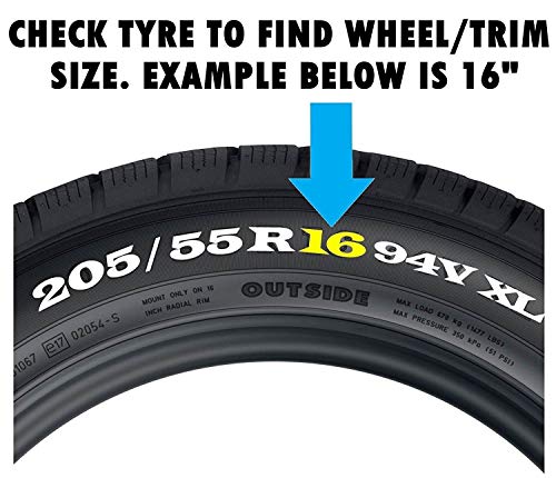 UKB4C Set x 4 Silver Multi-Spoke Wheel Trims Hub Caps Covers Protectors (15")