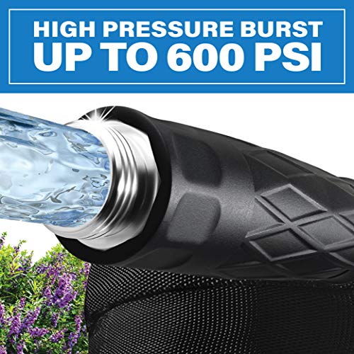 Image of Bionic Flex Garden Hose 75Ft, Lightweight Water Hose 75 Ft, Ultra Durable Leak & Puncture Resistant, Flexible Kink Free Easy Coil, Easy Connect Nozzle, Crush Resistant Fittings, 600 PSI AS SEEN ON TV