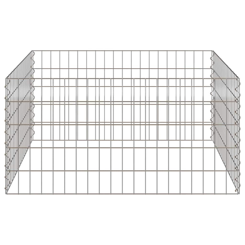 Compostiera quadrata da 100 x 100 x 50 cm, in ferro robusto per rifiuti da giardino, compostaggio efficiente, design salvaspazio, ideale per giardinieri attenti all'ambiente