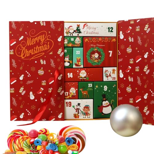 折りたたみ可能な空のアドベント カレンダー ボックス - クリエイティブなカウントダウン デザイン | DIY クリスマス カウントダウン 段ボール 再利用可能な空白のギフト キャンディー、おもちゃ、スナック、テーブル、棚、マントルピース、ホリデーパーティ