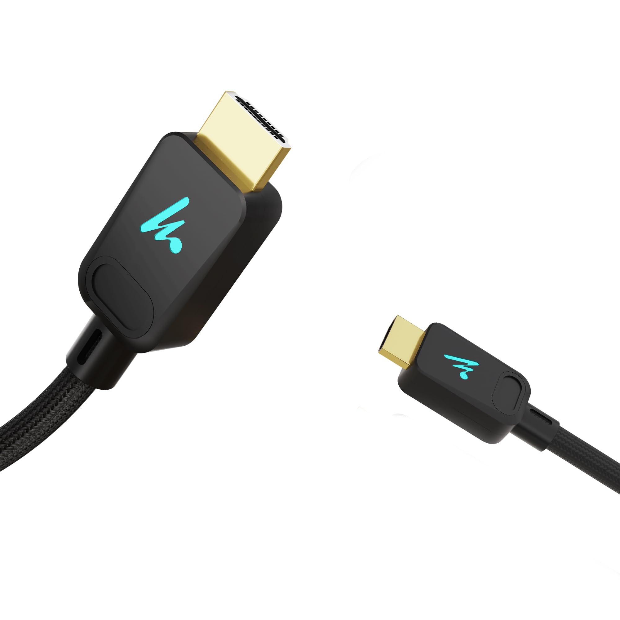 Wozoyo Wozoyo LED HDMI Cable V2.1 with Ethernet,8k@60Hz,4K@120Hz UHD Resolution,9.9 Feet Braided, 48 Gbps Transfer Ultra high Speed,HDR/HDR10/Dolby Vision,Dolby Atmos and DTS:X,Compatible All HDMI Devices