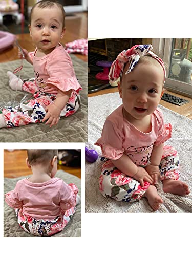 Newborn Baby Girl Clothes Big Sister Little Sister Matching Outfits Infant Romper Floral Pants Toddler Girls Clothing Sets #TOP2