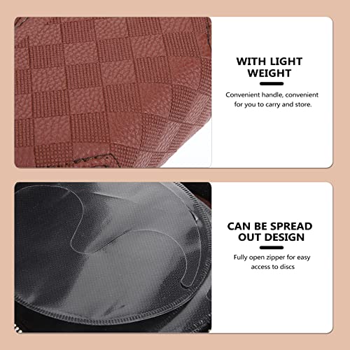 Favomoto Cd Case Holder Dvd Booklet Large Capacity Leather Cd Album Cd Organizer Box Cd Folder Disk Case Movie Media Audio Case For Car Home Office #TOP5