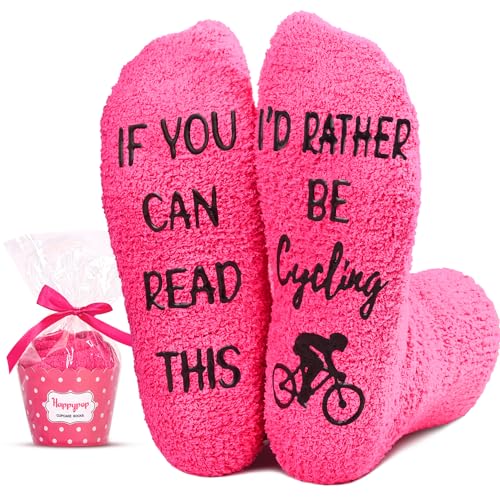 HAPPYPOP Fuzzy Cycling Riding Socks