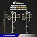 COSMOSTAR 1/8HP 55 Gallon Pneumatic Agitator Adjustable Drum Bucket Paint Mixer| Pneumatic Bracket Mixer, Paint Stirring Machine Bracket Air Agitator Paint Mix Tool, Tank Barrel Air Mixer