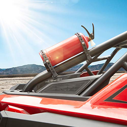 Kemimoto UTV Fire Extinguisher Holder, Adjustable Quick Release Roll Bar Fire Extinguisher Mount Compatible with Polaris RZR, Can Am Maverick/Commander, Honda Talon/Pioneer 1000 700 500
