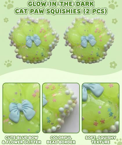 Image of 3PCS Taba Squishy Cat Paw, Taba Squishy for Relaxing Sensory Fidget Pinch Family for Kids Cat Paw Squeeze Cute Beautiful Cat Paw (pinkw)
