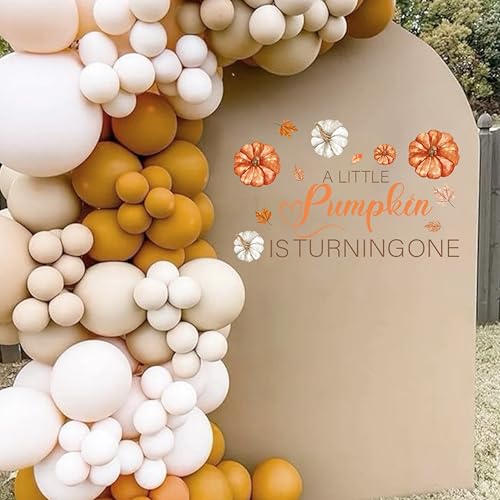 Vinilo decorativo A Little Pumpkin para primer cumpleaños miniatura 2