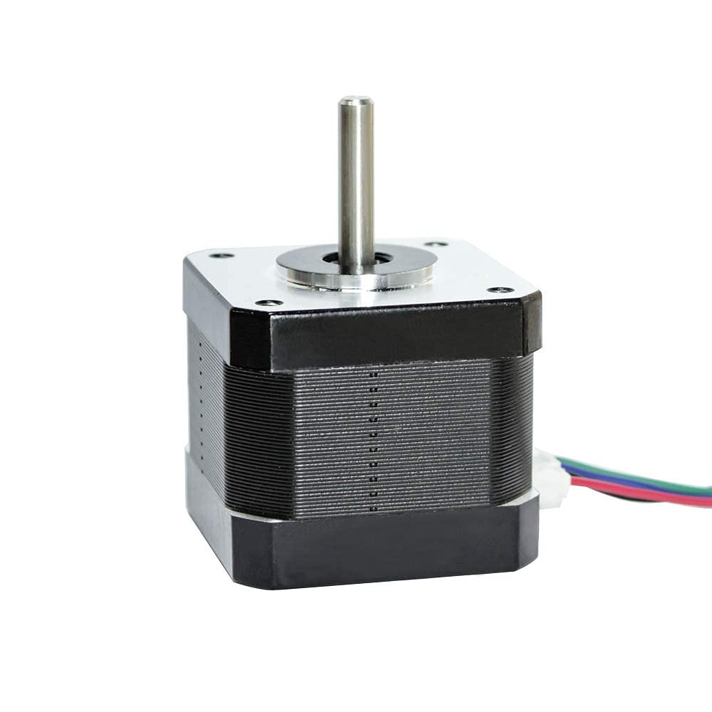 Nema 17 motore passo-passo 5PCS 42 x 38 mm 1.5A-3.8V 2 fasi 4 fili 1.8 gradi con 39 pollici cavo per Creality CR-10 10S Ender 3 stampante 3D/CNC estrusore e asse Y