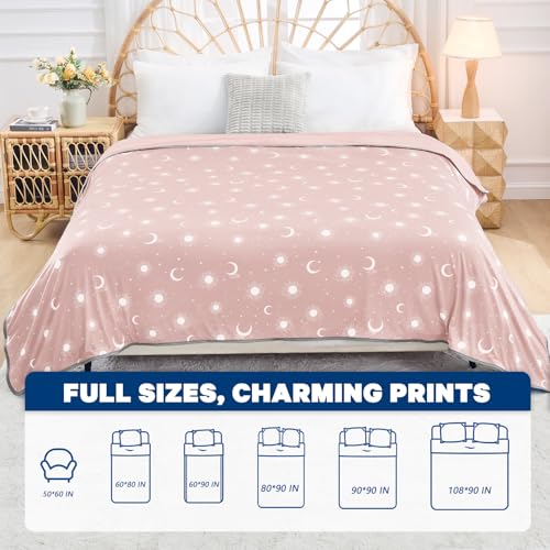 Image of inhand Cooling Blanket Throw(50 inchx60 inch) - Double Sided Cooling Blankets for Hot Sleepers, Cool Soft Lightweight Summer Blanket for Beach, Sofa Bed Couch, Room Decor, Gifts for Women Men Sakura Pink