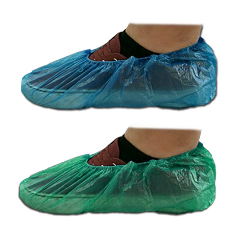 2000 cubrezapatos desechables poletileno liso, dos colores, 2 gramos, Hiperlimpieza. (Azul)