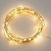 Produktbild 2M 20 LED Kupfer Lichterkette Lampe Kupferdraht wasserdicht Batterie Kranz Weihnachtsdekoration Garten Terrasse Festival Hochzeit Outdoor (warmweiß)
