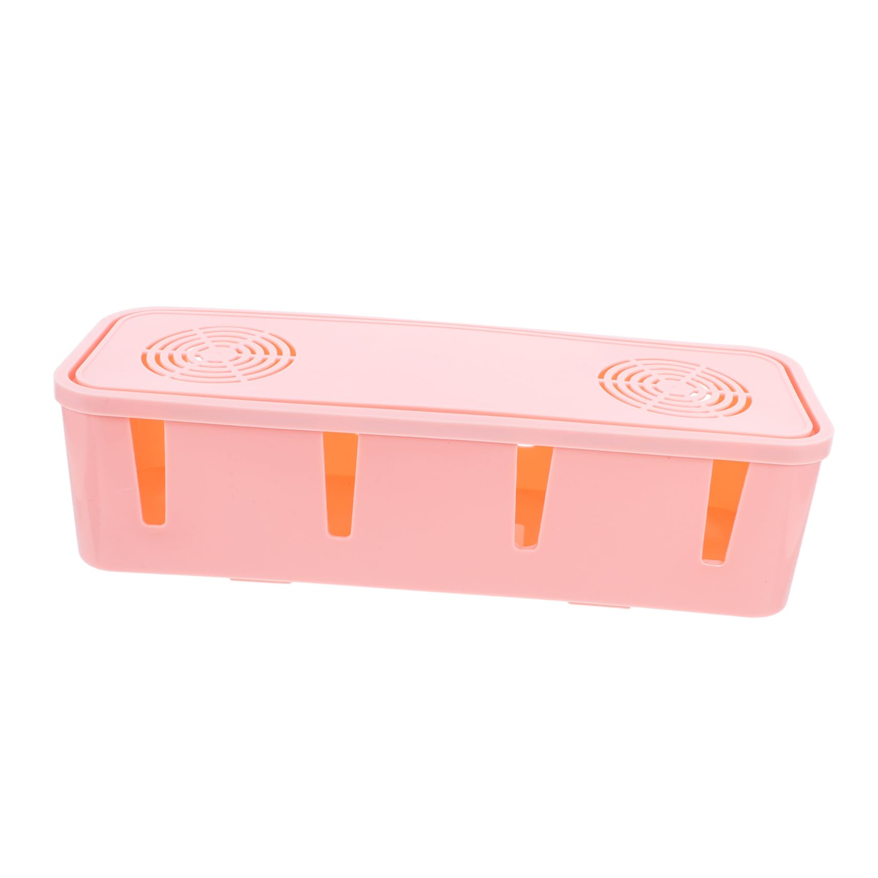 Plug Socket Safety Box Pink Cable Organizer for Power Strips Easy to Use Cord Storage for Lightweight and Static Design