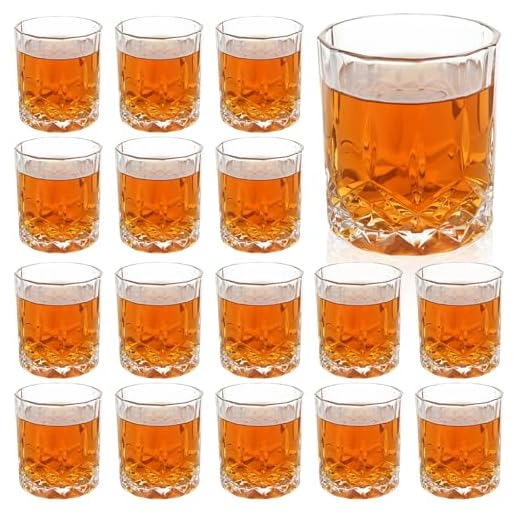 18-Piece Old Fashioned Whiskey Glass Set