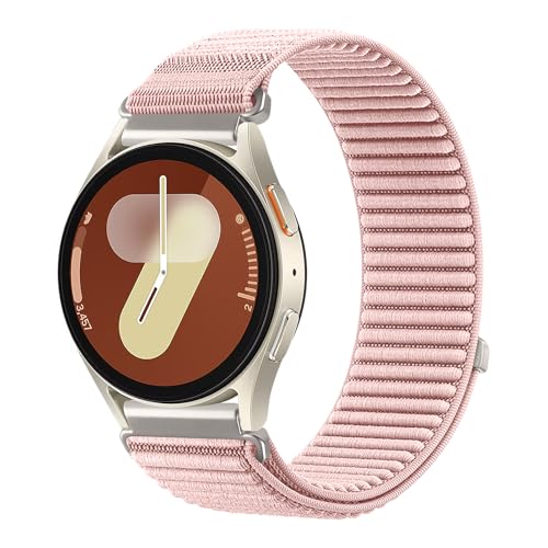 Image of 20mm Nylon Band for Samsung Galaxy Watch 7 /6 /5 /4 /FE 40mm 44mm /Classic 47mm | Galaxy Watch 4 classic Bands 47mm 43mm 46mm 42mm /5 pro 45mm /active 2,Fabric Wristband Sport Loop Correa Strap for Women Men