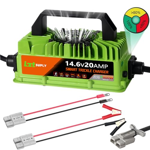 Lztsuply 12v 20a Lithium Battery Charger 14.6v Lifepo4 Battery Charger Ip67 W...