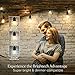 Brightech Ambience Pro - Waterproof LED Outdoor String Lights - 7 Hanging, Dimmable 2W Vintage Edison Bulbs - 24 Ft Commercial Grade Patio Lights Create Cafe Ambience in Your Backyard